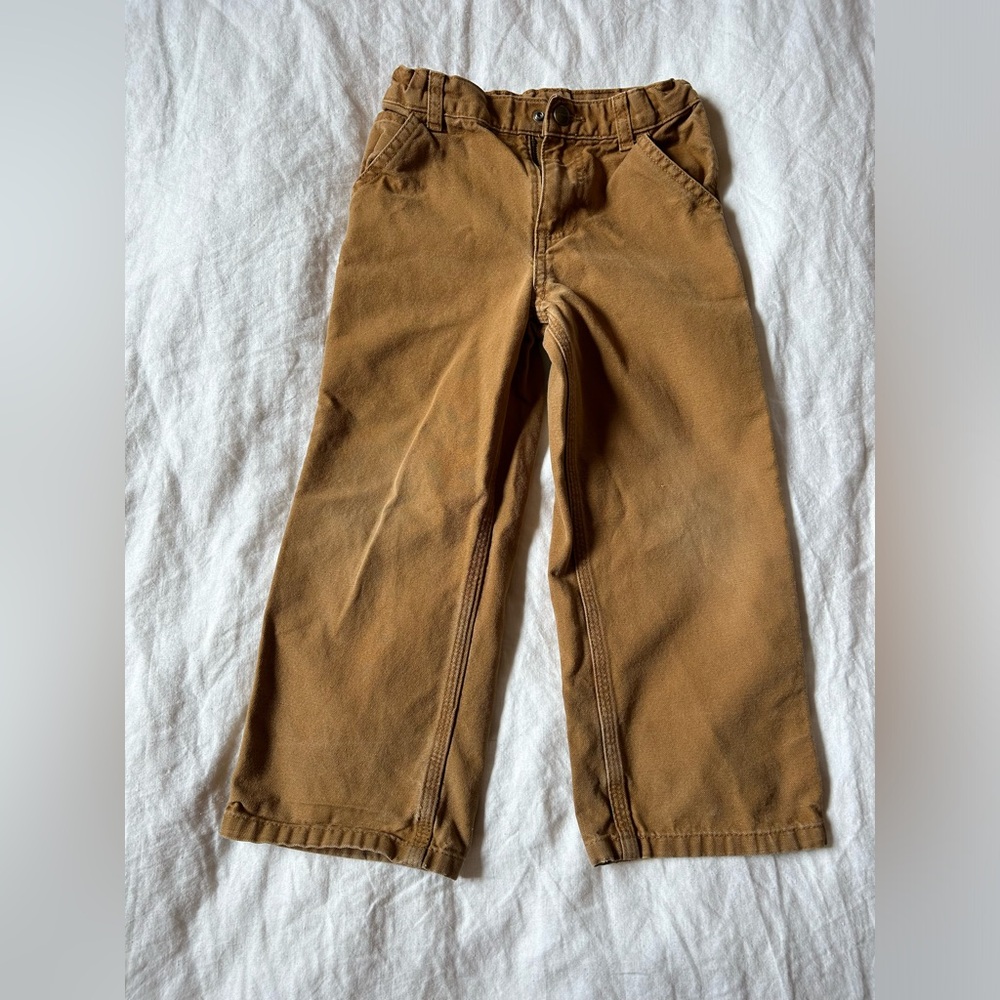 Carhartt Tan Duck Pants 5T Kids